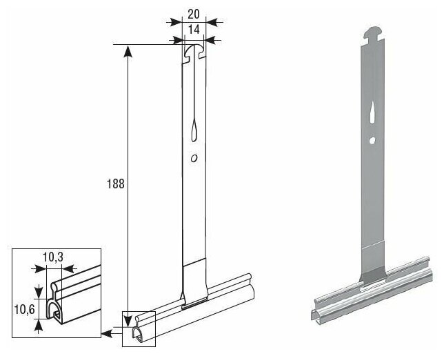 Пружина тяговая RS190 5 штук для профиля RH77M DoorHan - фотография № 2