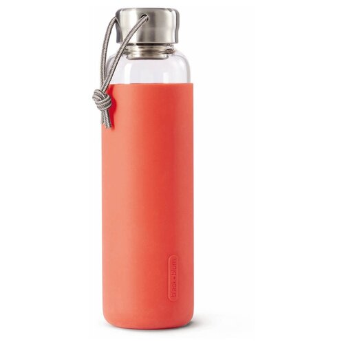 фото Бутылка для воды стеклянная 600 мл коралловая black + blum