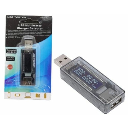 USB-тестер KEWEISI KWS-V21 usb тестер 3 7в 3 5а keweisi kcx 017