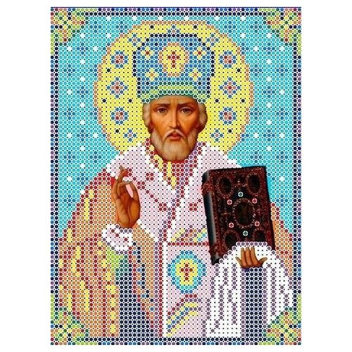 фото Набор святой николай угодник бисер 12,5х16 каролинка кбин(ч) 5025