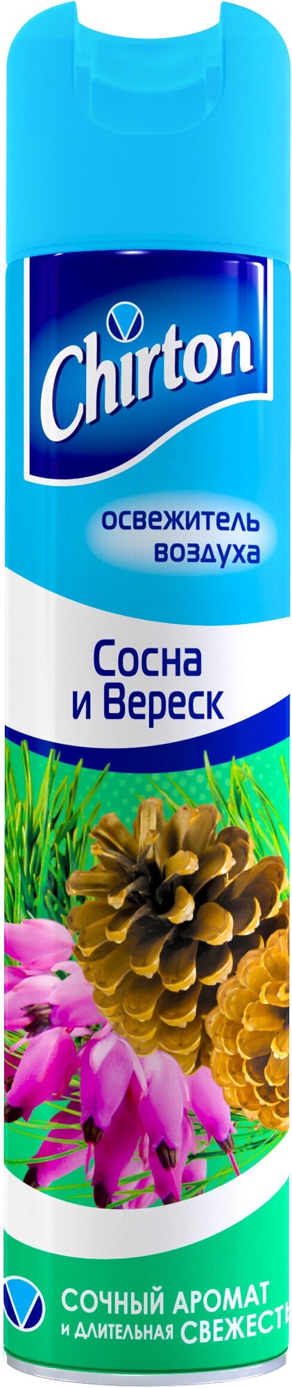 Освежитель воздуха Chirton "Сосна и Вереск" для дома, туалета и ванны, 300 мл