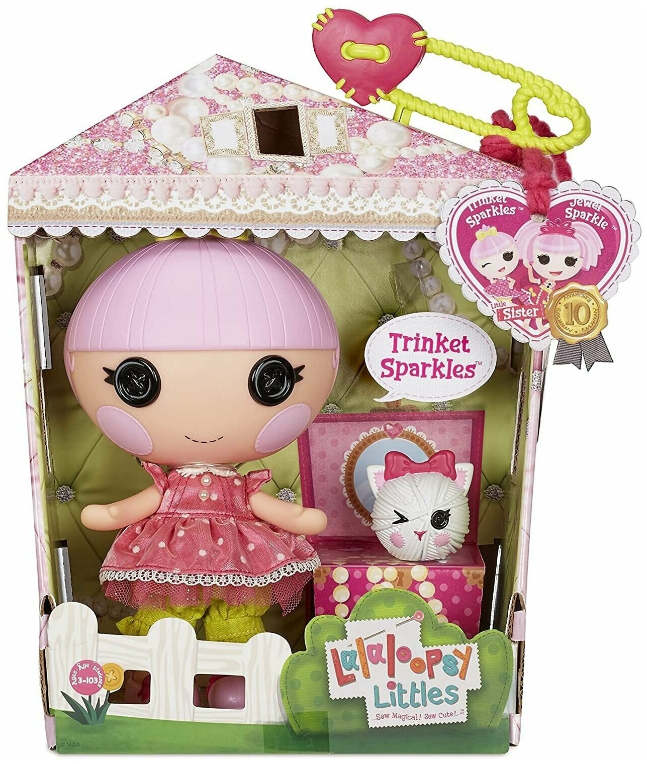 Кукла Lalaloopsy Sweetie Candy, Лалалупси с котенком.