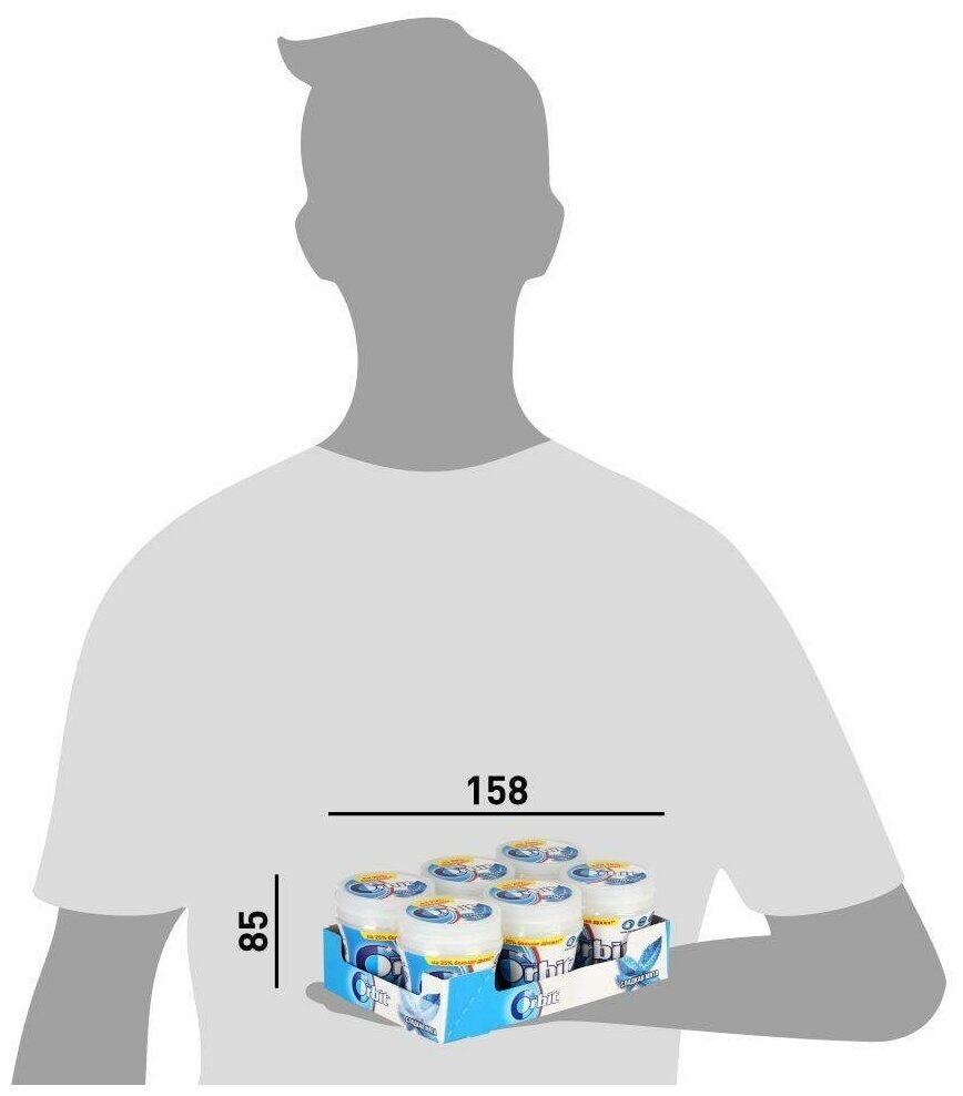 Orbit жевательная резинка Сладкая мята мини-банка 6 шт68 гр - фотография № 10