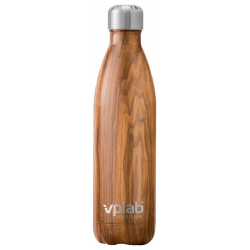 фото Термобутылка vplab metal water thermo bottle (0,5 л) дерево