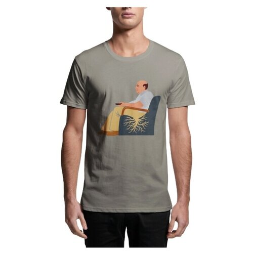 фото Футболка мужская "rootchear", серая (стальная) errror