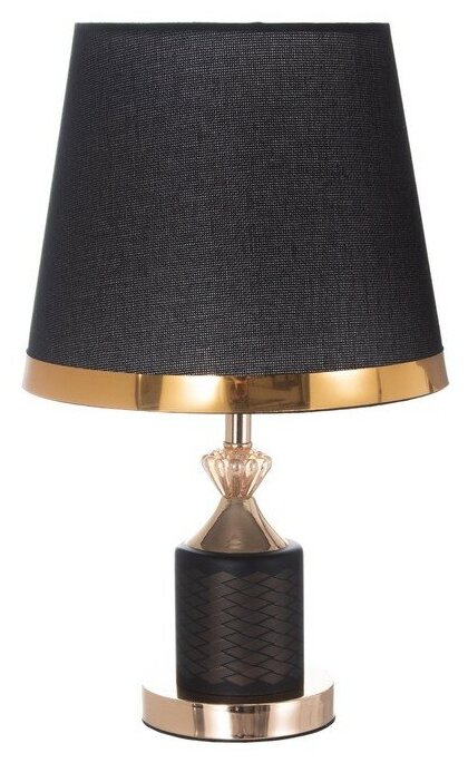 Настольная лампа"Фрефи" Е27 40Вт черный 25х25х42 см Risalux 9149624 . - фотография № 6
