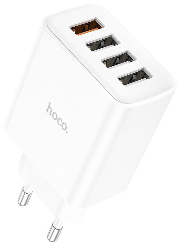 Зарядное устройство Hoco C102A QC3.0 / Блок питания сетевой 4 USB / 28,5W