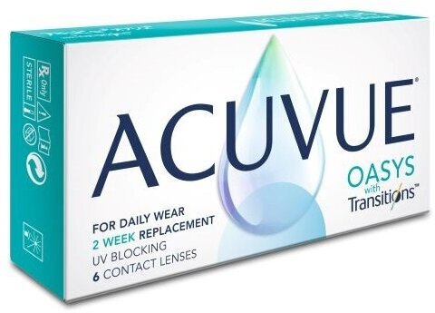 Acuvue Oasys with Transitions (6 линз) (-4.00/8.4)