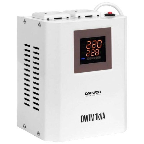 Стабилизатор напряжения однофазный DAEWOO DW-TM1kVA стабилизатор напряжения daewoo power products dw tm 10 kva