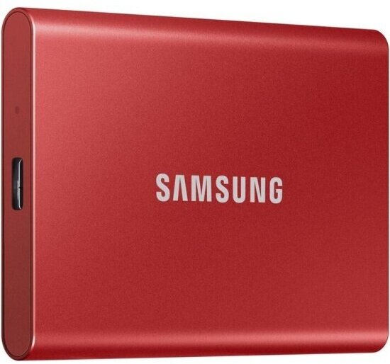 Внешний SSD диск Samsung 1.8" T7 500 Gb USB 3.2 Red MU-PC500R/WW