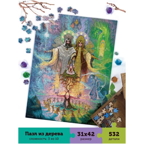 фото Пазлы деревянные "утро сварога" collaba puzzle