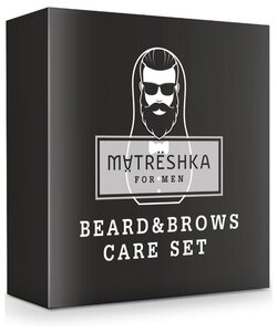 Фото Matreshka Набор барбера для тонирования бровей и бороды For Men
