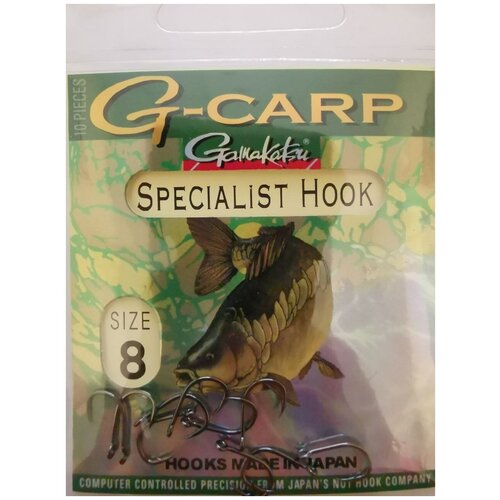 крючок gamakatsu g carp specialist rx 04 Крючок Gamakatsu G-carp Specialist Hook №8