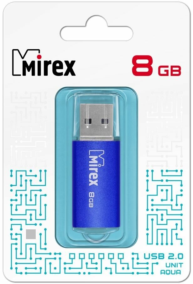 Флешка USB Flash Drive MIREX UNIT AQUA 8GB