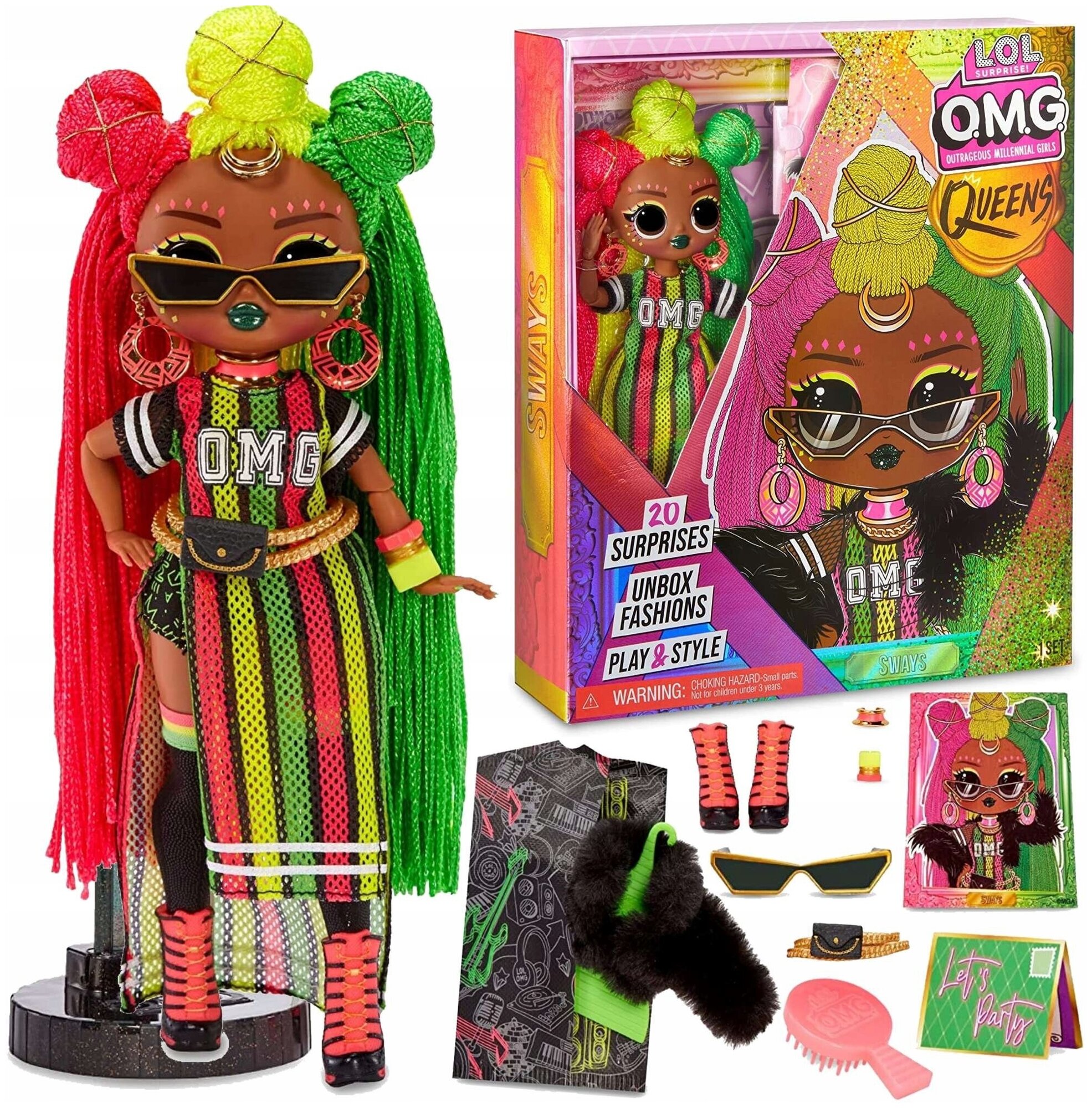 Кукла LOL Surprise OMG Queens Sways with 20 Surprises, 579908