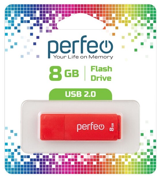 USB флешка Perfeo USB 8GB C04 Red