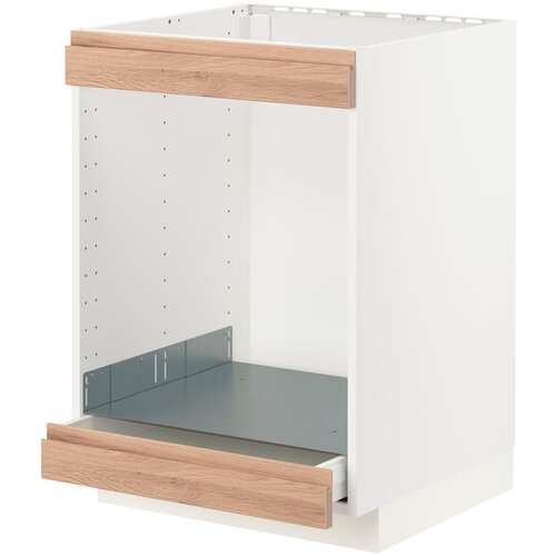 Шкаф для кухни ИКЕА МЕТОД/МАКСИМЕРА, (ШхГхВ): 60х61.8х88 см, белый/воксторп под дуб