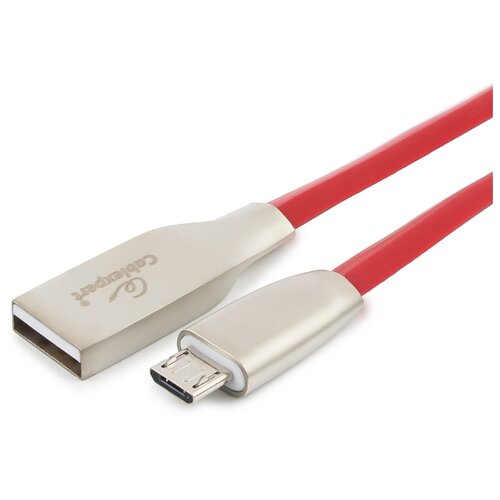 Кабель USB Cablexpert USB 2.0 AM/microB, серия Gold, длина 3м, блистер, красный CC-G-mUSB01R-3M 16205281