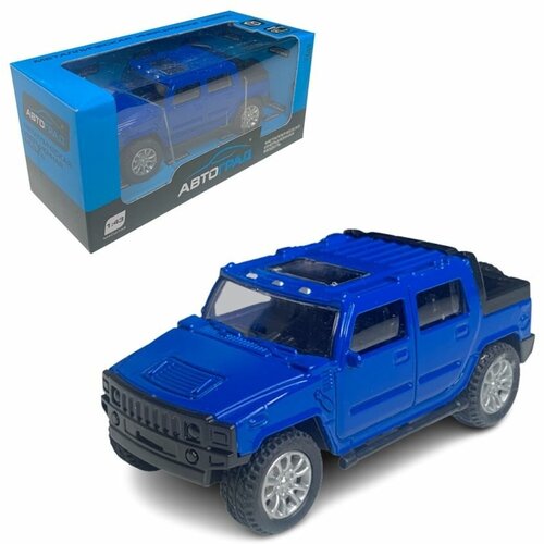 Модель металлическая Hummer H2, синий, масштаб 1:43