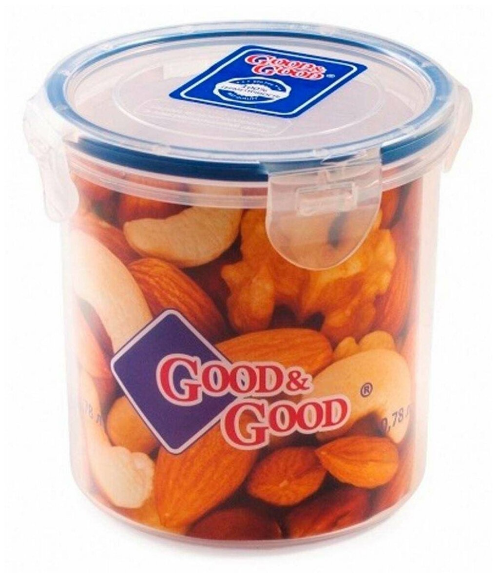 Контейнер для продуктов GOOD&GOOD 078 л 12х12х115 см пластик силикон