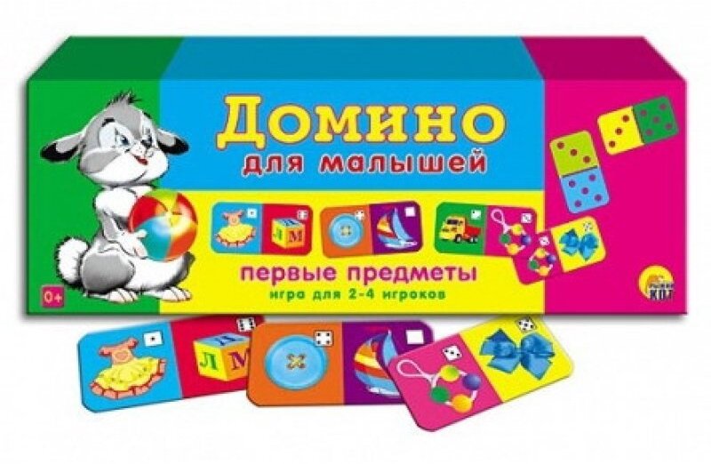 Настольная игра Рыжий кот Домино для малышей Первые Предметы - фото №4