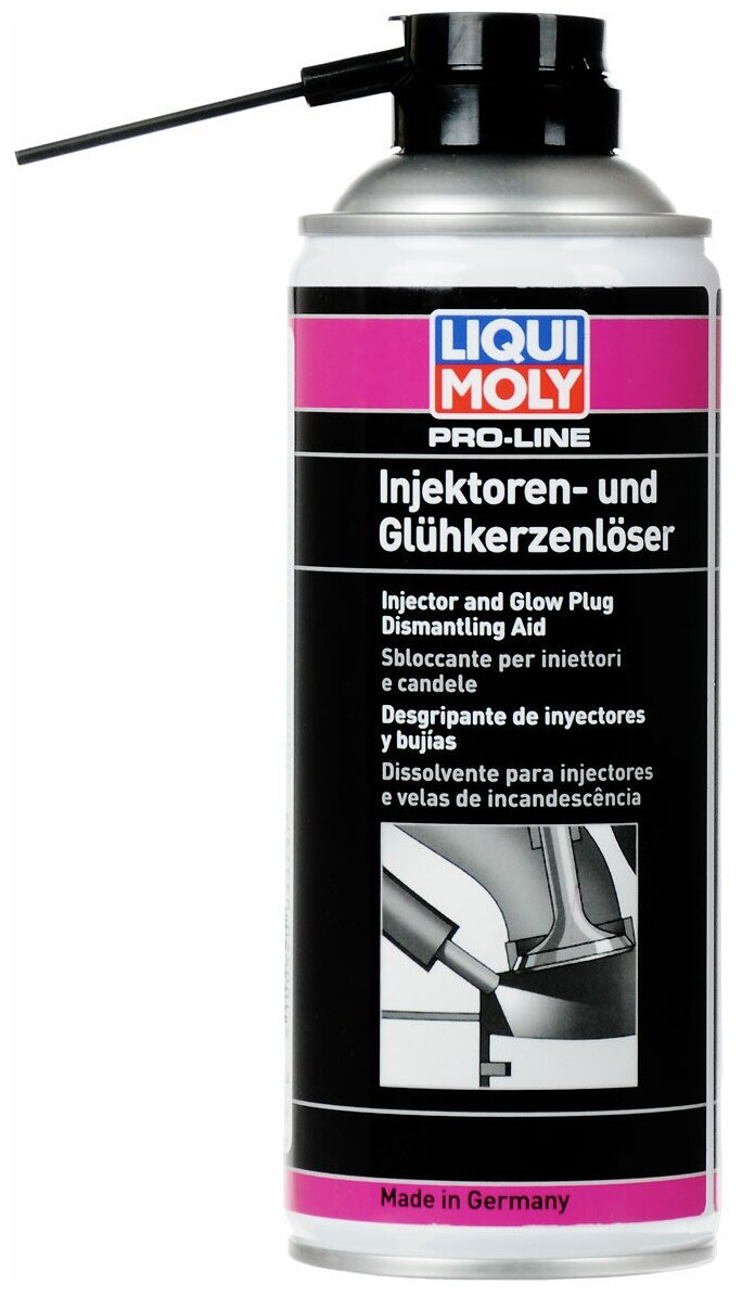 3379 LiquiMoly Средство для демонтажа форсунок и свечей накала Pro-Line Injektorenloser 0,4л - фотография № 2