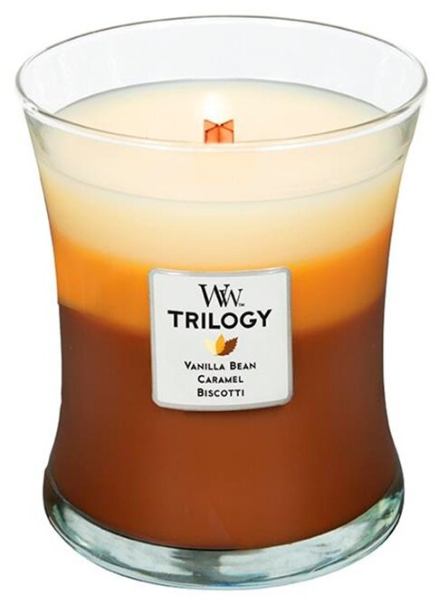  WoodWick Trilogy Cafe Sweets (Vanilla bean, Caramel, Biscotti) (92904),  /