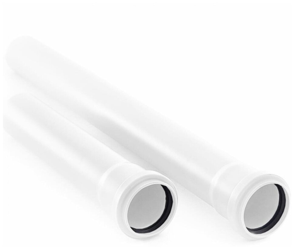 Труба для внутренней канализации 32х18х1000мм белая РосТурПласт (труба 32х1000 мм) (27517)