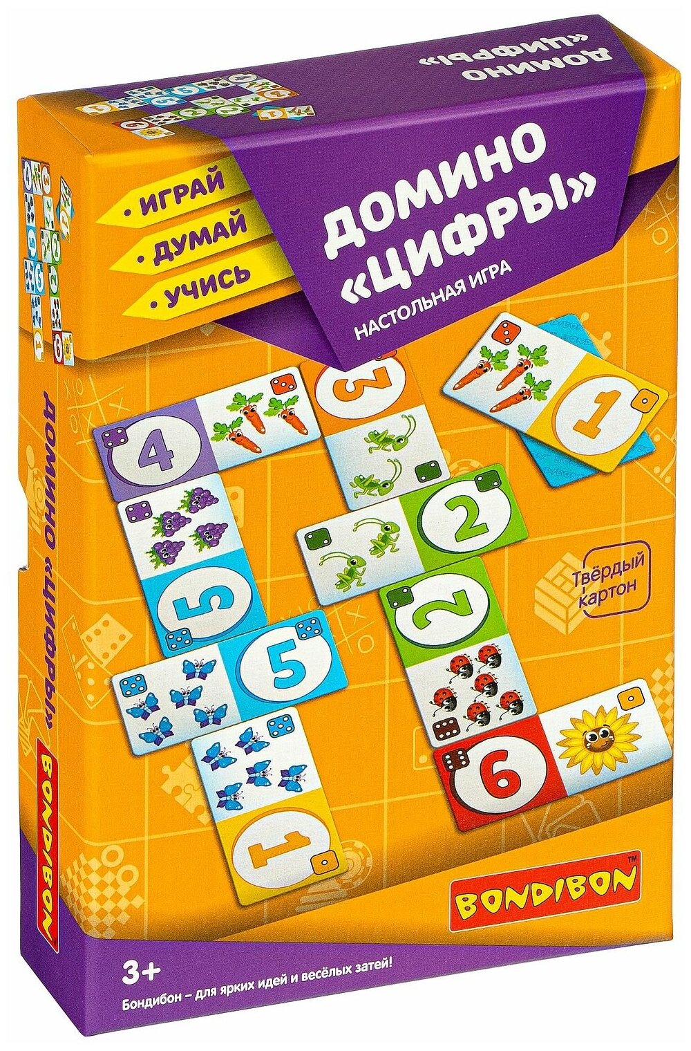 Настольная игра Домино "Цифры" (ВВ3902) Bondibon - фото №1