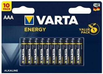 Батарейка VARTA ENERGY AAA, LR 03 BL 10 шт.
