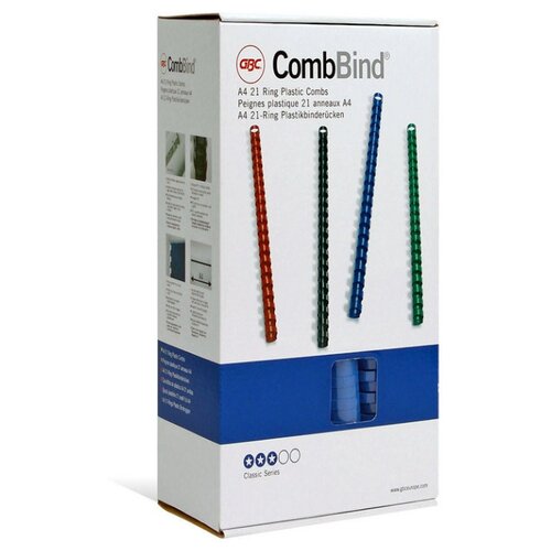 Пружины для переплета пластиковые GBC 12мм, синие 100шт/уп., 169495