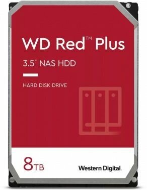 Жесткий диск Western Digital Original SATA-III 8Tb Western Digital80EFZZ Red Plus (5640rpm) 128Mb 3.5"