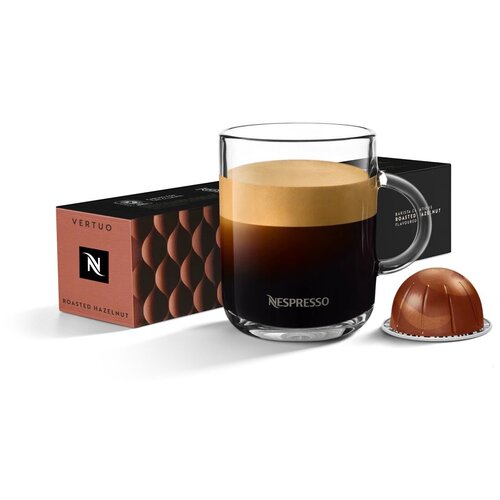 Оригинальные капсулы Nespresso, система Vertuo вкус Roasted Hazelnut, 10 кап. в упаковке