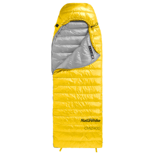 Мешок спальный Naturehike Ultralight CW400 M , 220х85 см, (правый) (ТК: +5°C), желтый