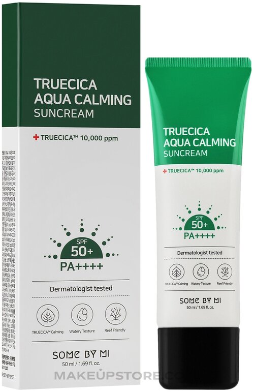 Some by mi Truecica Aqua Calming Suncream SPF 50+ PA++++ Солнцезащитный крем 50мл