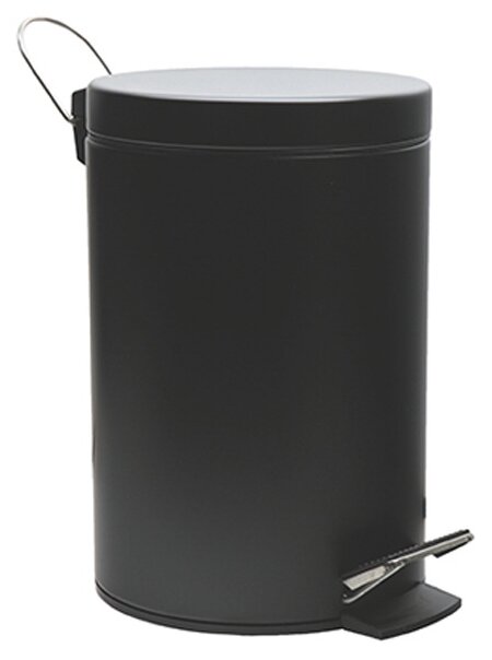 Ведро д/мусора 5л. с микролифтом WasserKraft K-635 Black