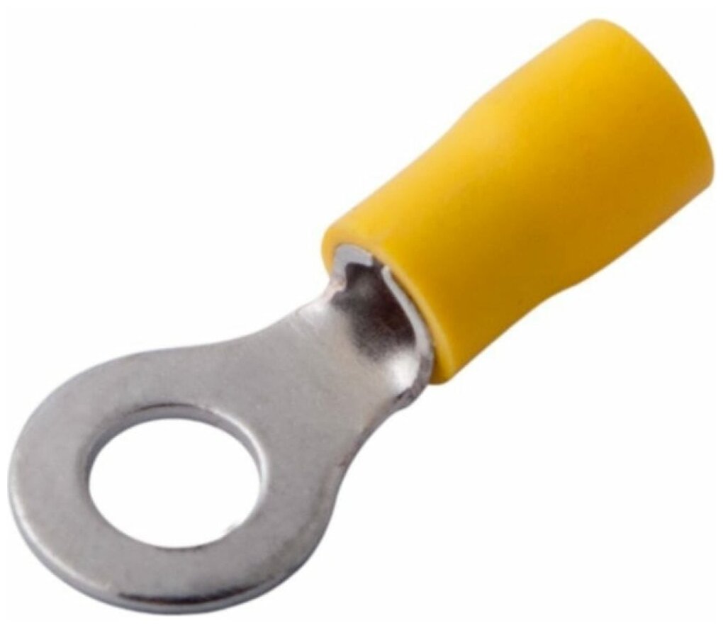 Кольцевой изолированный наконечник REXANT, диам. 6.5 мм, 4-6 кв. мм, желтый 08-0053