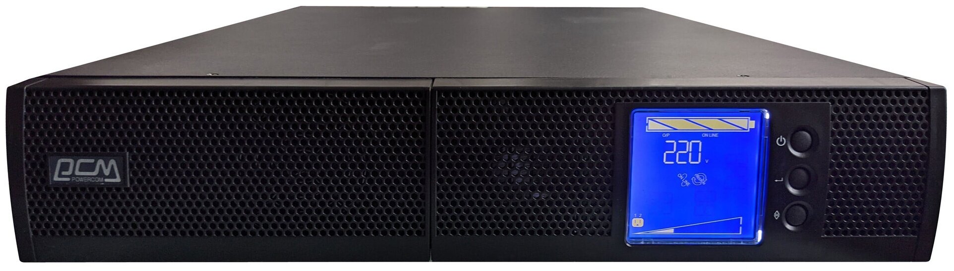 PowerCom Sentinel SNT-2000 ИБП {Online, 2000VA / 2000W, Rack/Tower, IEC, LCD, RS-232/USB, SNMPslot} (1456284)