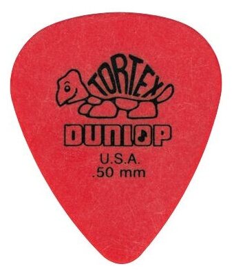 Медиатор Dunlop 418R.50 Tortex Plectra, 0.50 мм, 1 шт.