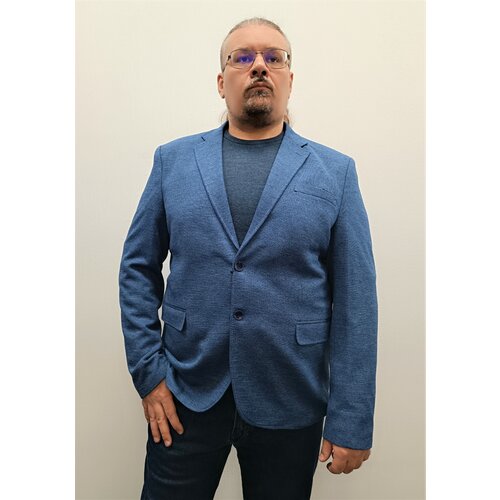 Пиджак , размер 66, бирюзовый
