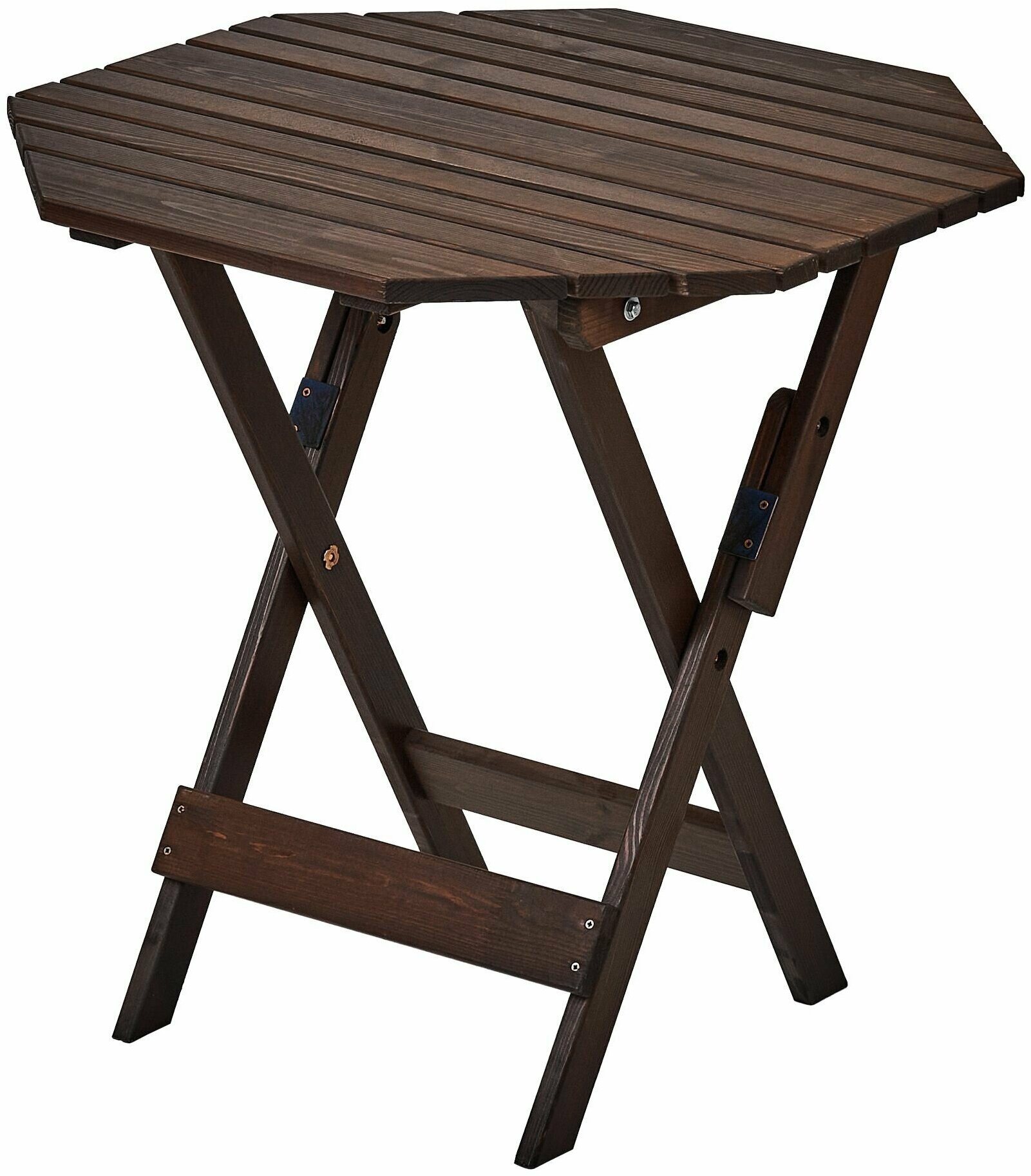 Стол складной, деревянный для сада и дачи, 70*70см, сансет - фотография № 8