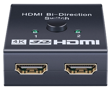 Сплиттер-свитчер HDMI 1х2/2х1 splitter switcher двунаправленный с переключателем