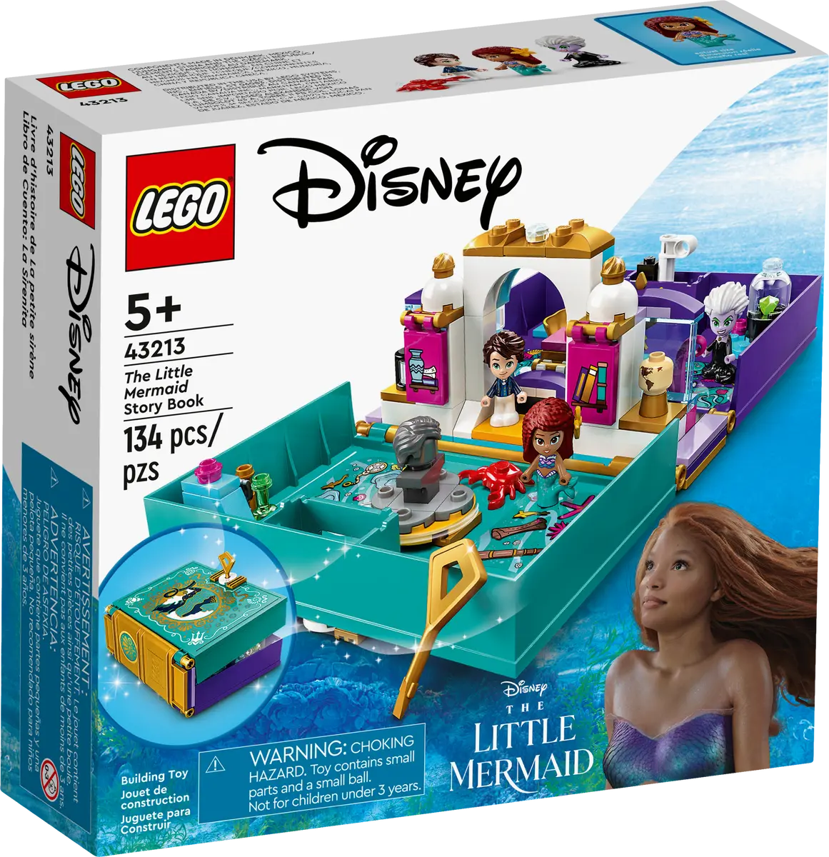 Конструктор LEGO Disney 43213 The Little Mermaid Story Book, 134 дет.