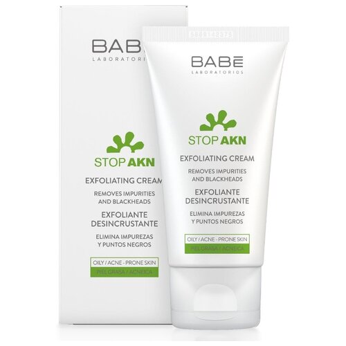 фото Babe laboratorios отшелушивающий крем stop akn exfoliating cream, 50 мл