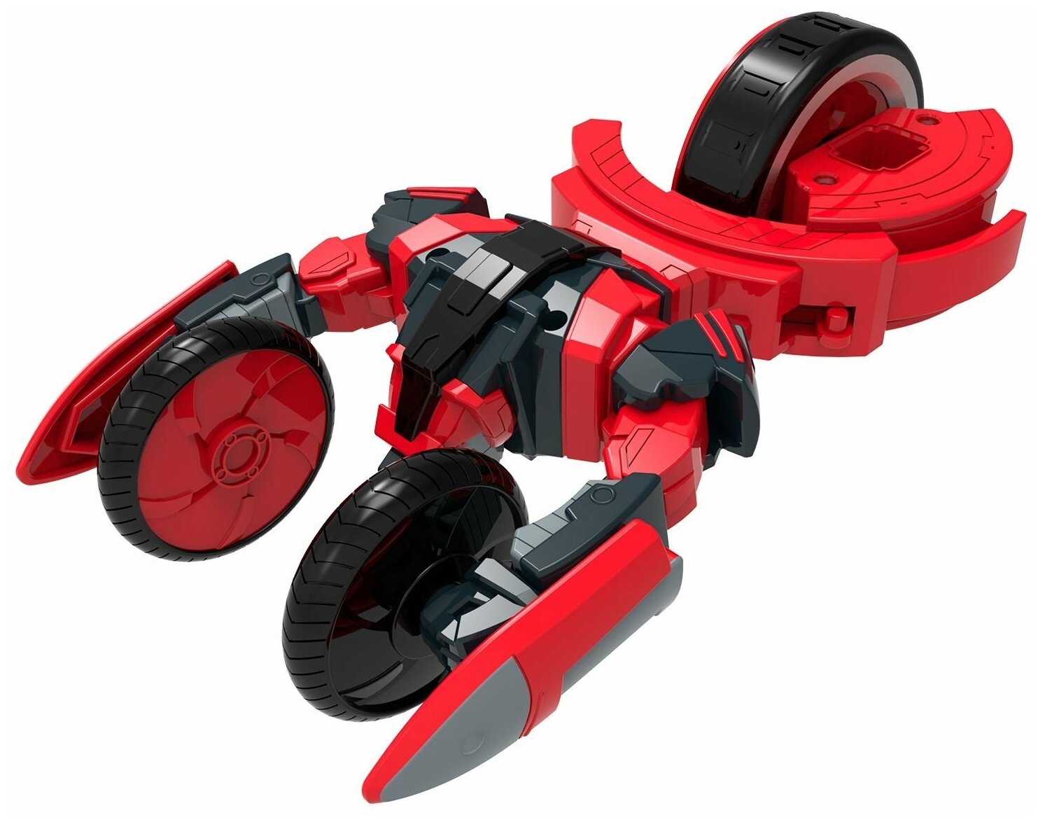 Трансформер Spin Racers X-Treme 2-в-1 борись и гоняй Саблезуб и Хитрец, красный/синий - фото №11