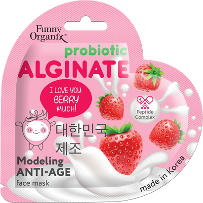 Funny Organix Alginate Probiotic Моделирующая альгинатная маска-омолаживание для лица 25 г 1 шт