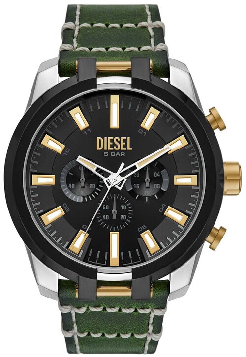 Наручные часы DIESEL Split, черный, зеленый