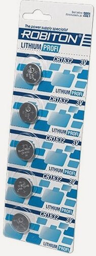 Изображение товара Элемент питания Robiton Profi CR1632 бл 5