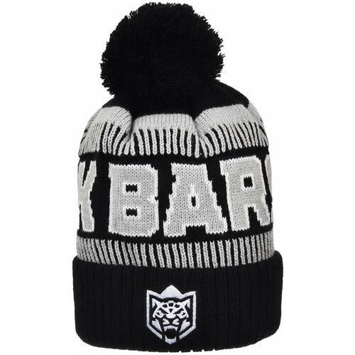 Шапка АК БАРС, размер 58, черный, серый