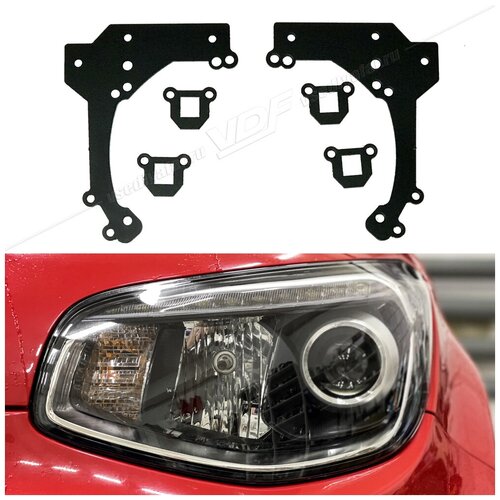 Kia Soul (2014-2016) на Hella 3R Переходная рамка